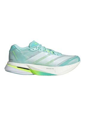 adidas Adizero Boston Size 8.5 Women Running Shoes Aqua Metallic Lime JS4957 NEW